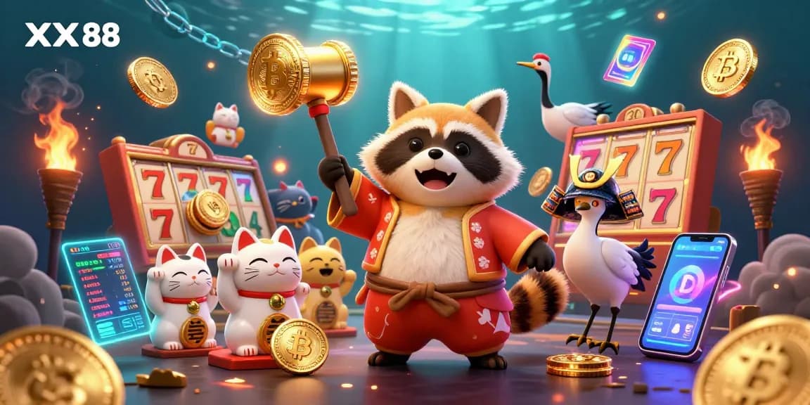 Engage with XX 88 slot games featuring vibrant characters and crypto elements for exciting wins.