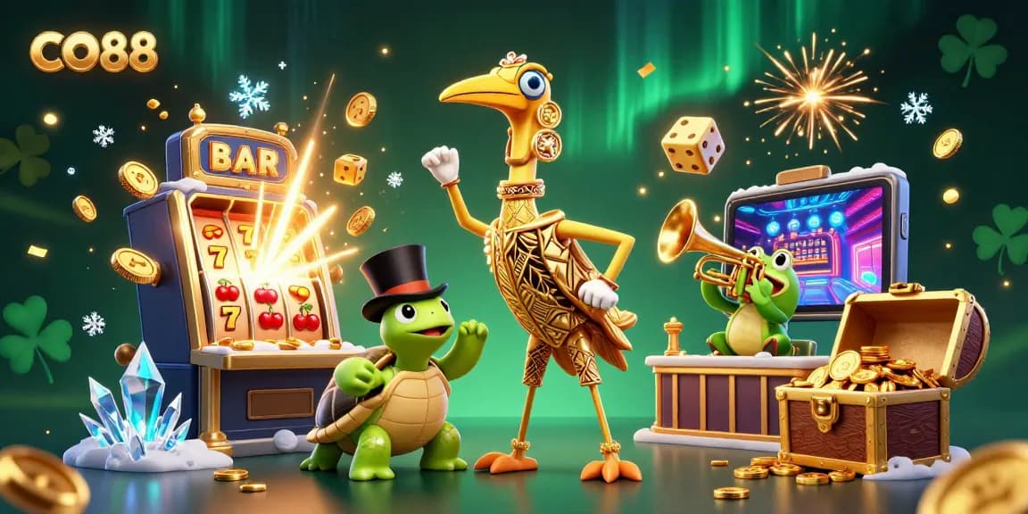 Experience thrilling wins with CO88 at a vibrant online casino featuring rich 3D characters and dynamic gaming elements.