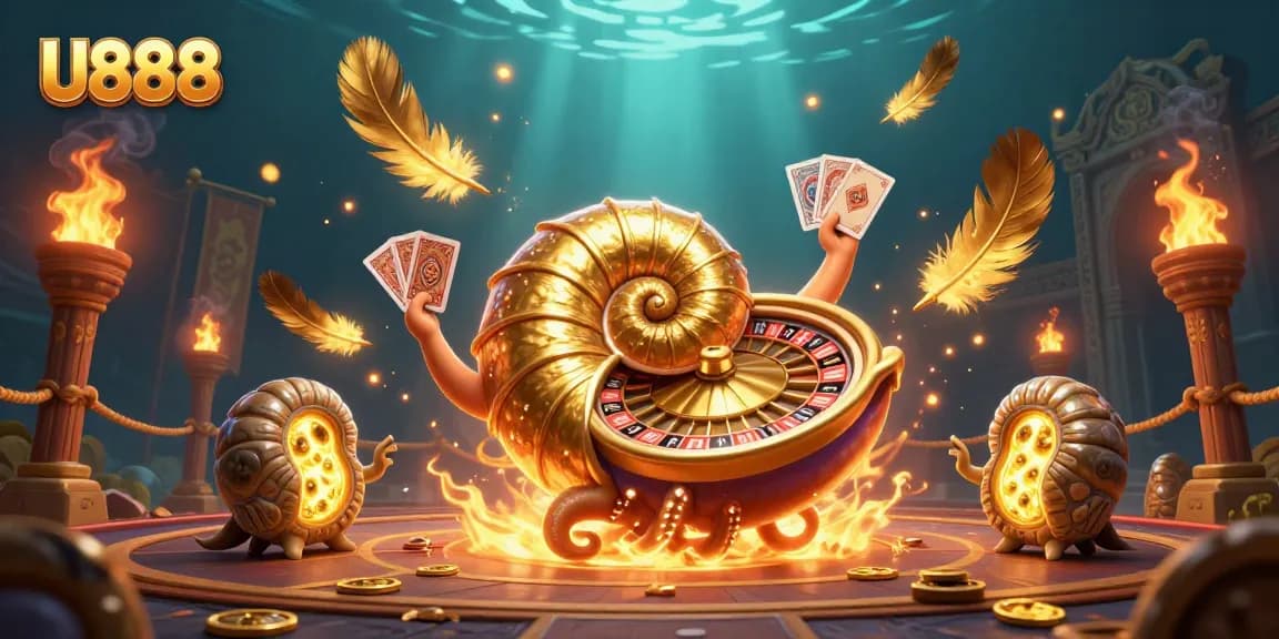 Experience thrilling games at U888 with dynamic gaming action and golden casino elements.