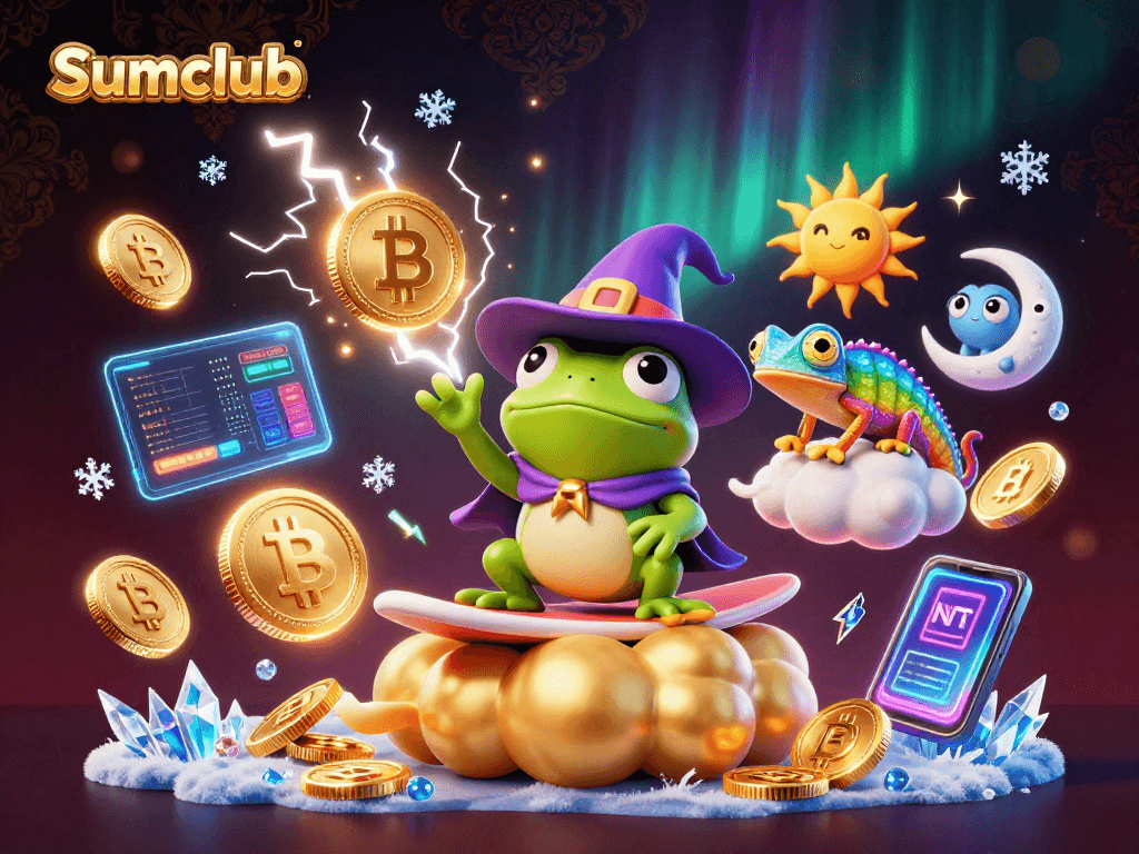Join Sumclub for thrilling gaming action in a vibrant casino environment filled with treasures!