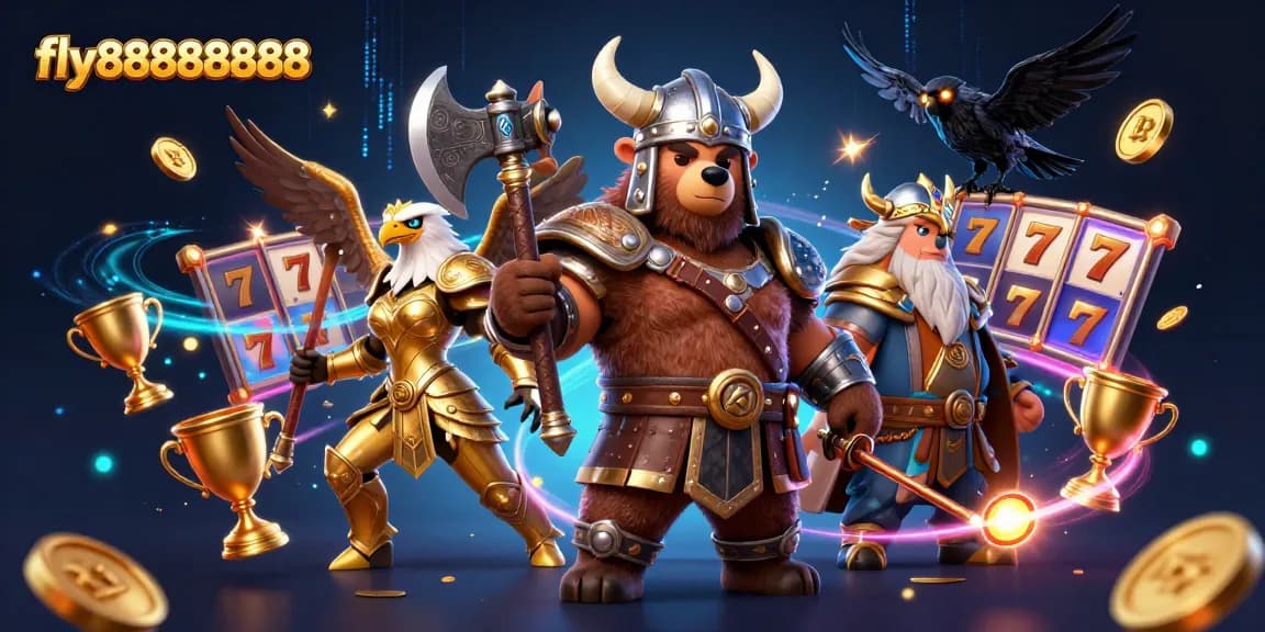 Experience big wins at fly88888888 with thrilling slot games featuring Viking characters and dynamic elements.