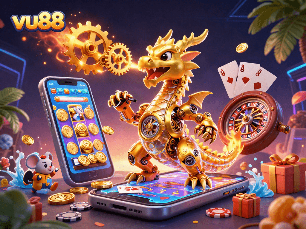 Experience thrilling gameplay at vu88 with colorful slot games and dynamic casino elements.