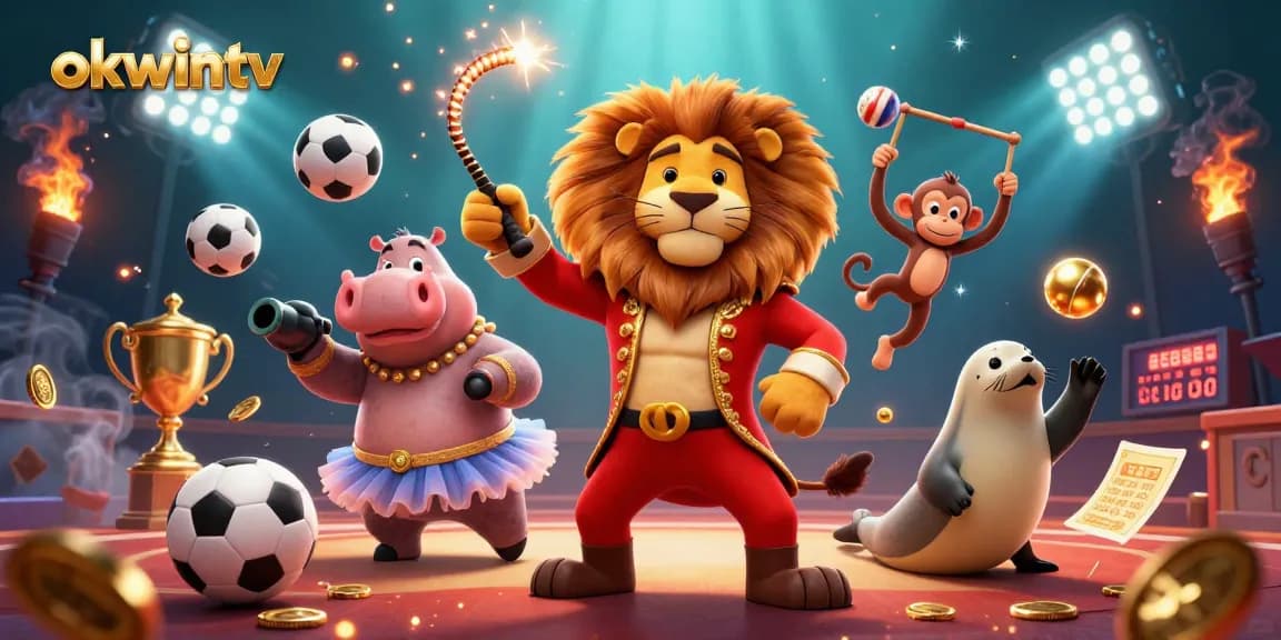 Betting on sports and enjoying a seamless online experience with okwintv amidst vibrant gaming elements.