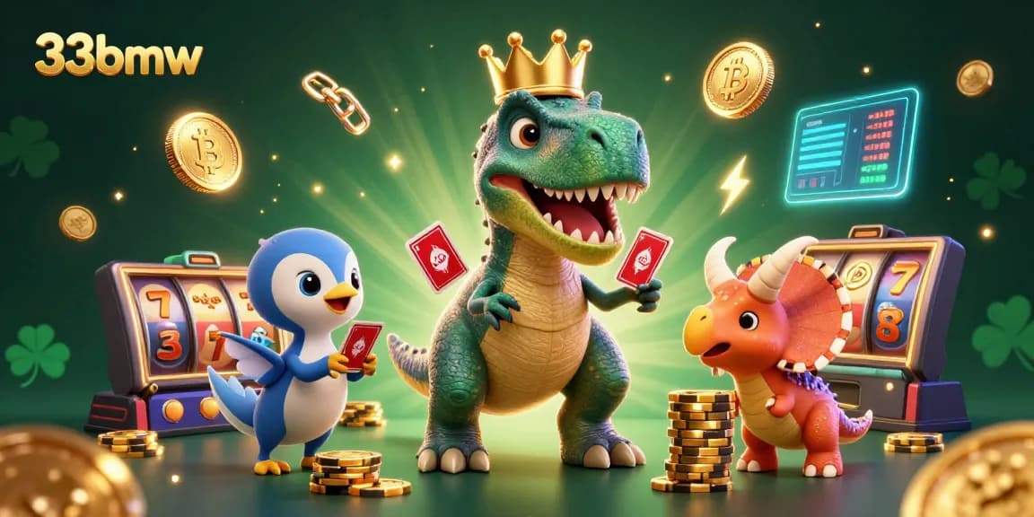 Play card games with a fun dinosaur theme on 33bmw's exciting online platform.