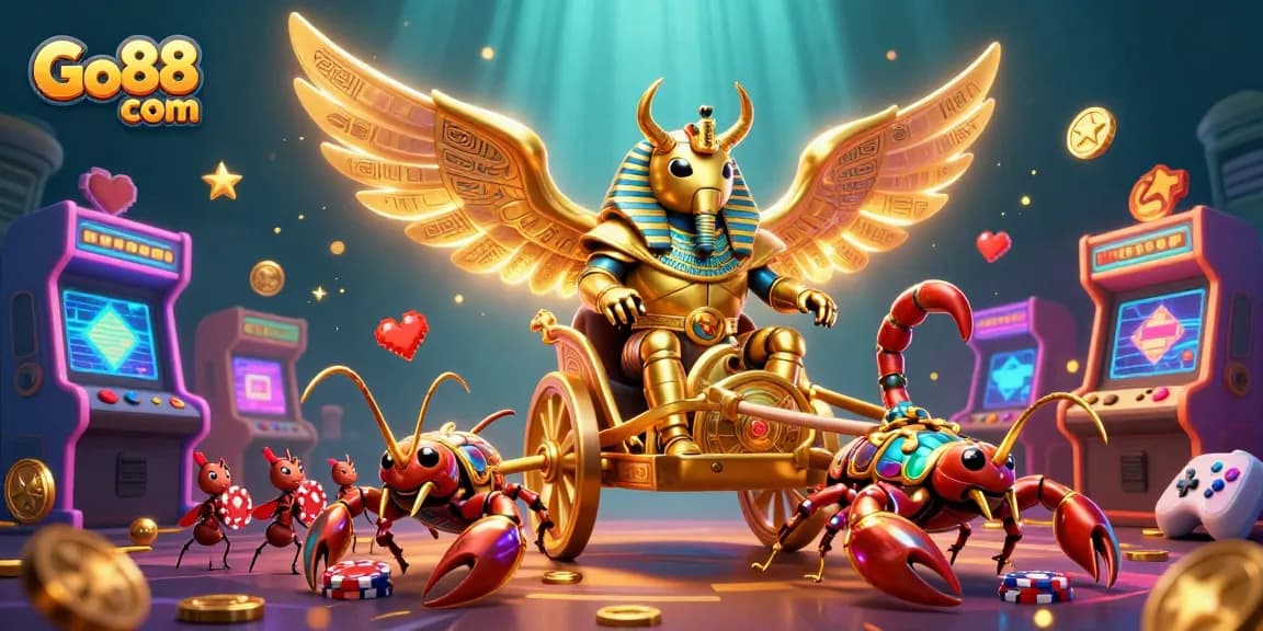 Experience thrilling gameplay at Go88 com with a vibrant 3D casino adventure featuring dynamic game elements and characters.