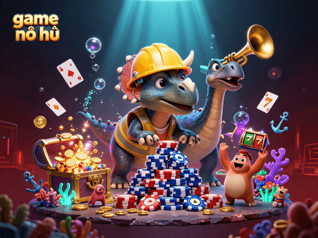 Play thrilling game nổ hũ with exciting jackpot wins and vibrant casino elements.