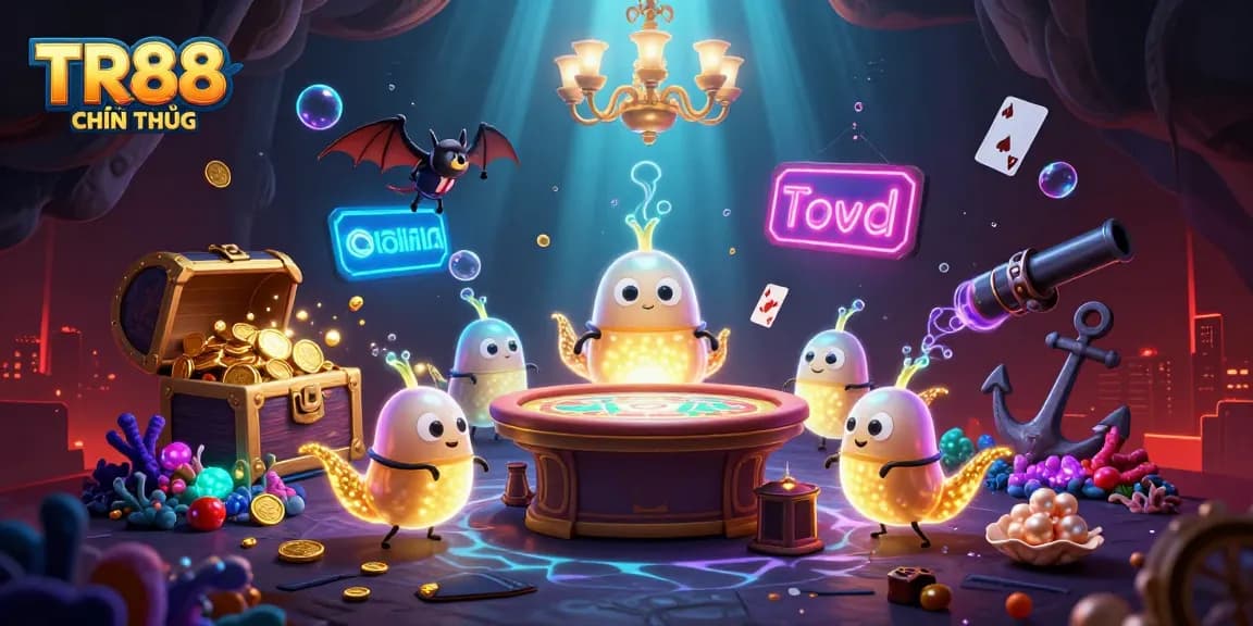 Illuminate your betting experience with TR88 CHÍNH THỨC in this vibrant underwater casino adventure.