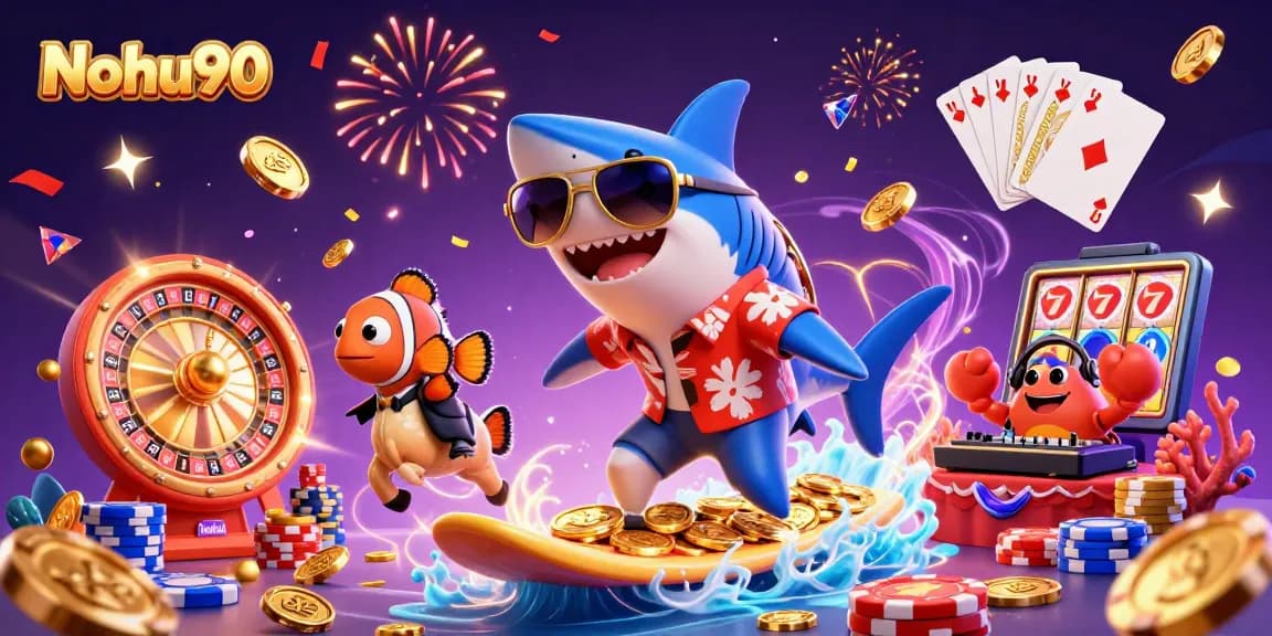 Nohu90 offers thrilling gaming experiences with dynamic characters and vibrant casino elements.