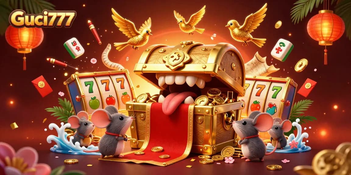 Mainan slot Guci777 yang menghasilkan peluang besar dengan simbol keberuntungan dan elemen menarik lainnya.