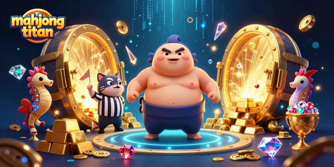 Compete in Mahjong Titan as the fugu blowfish champions in a vibrant underwater casino.