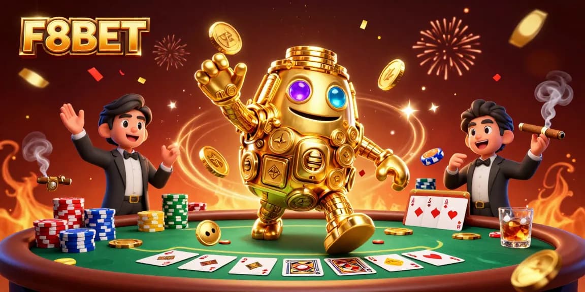 Experience the excitement of F8BET’s casino with lively characters and rich gaming elements.