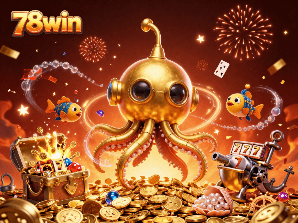 Experience the thrill of winning at 78win with a vibrant underwater casino adventure.