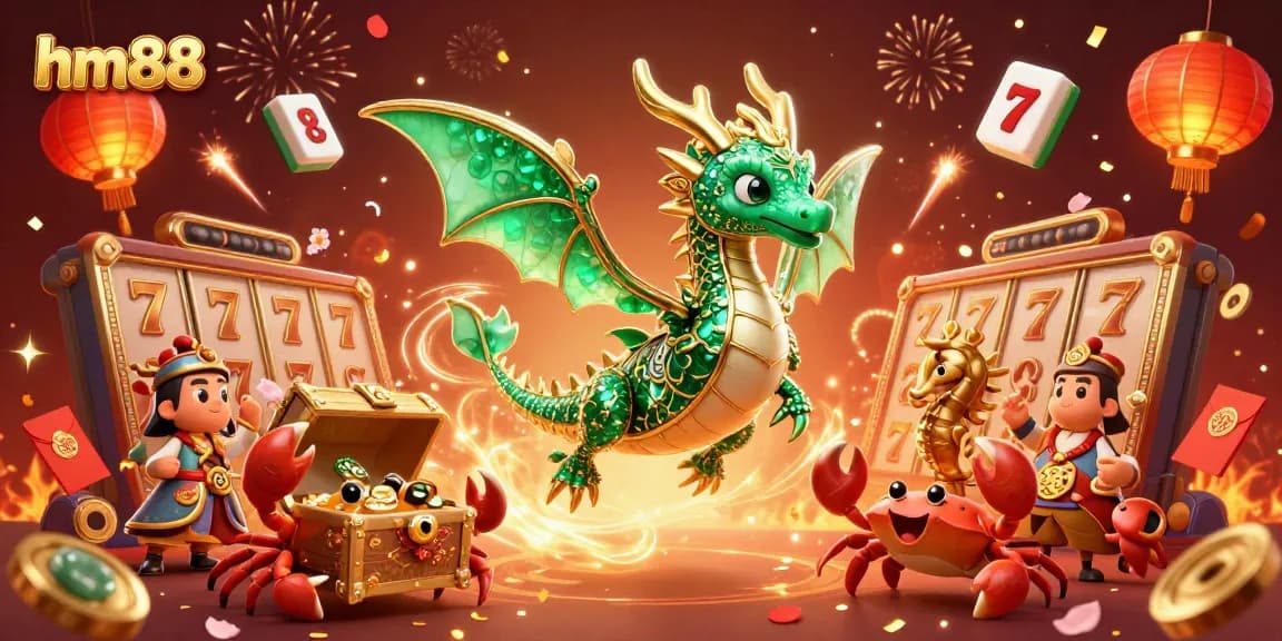 Experience the thrilling world of hm88 with vibrant slots and festive casino elements.