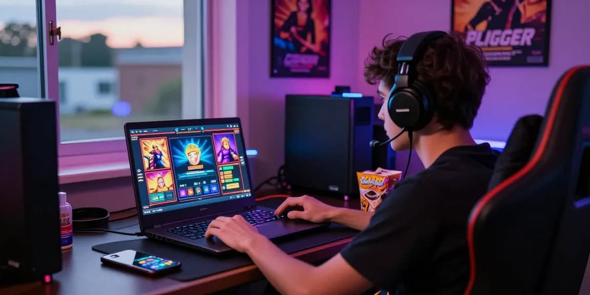 Engaging player on oppa86 situs enjoying vibrant online slot games with colorful graphics