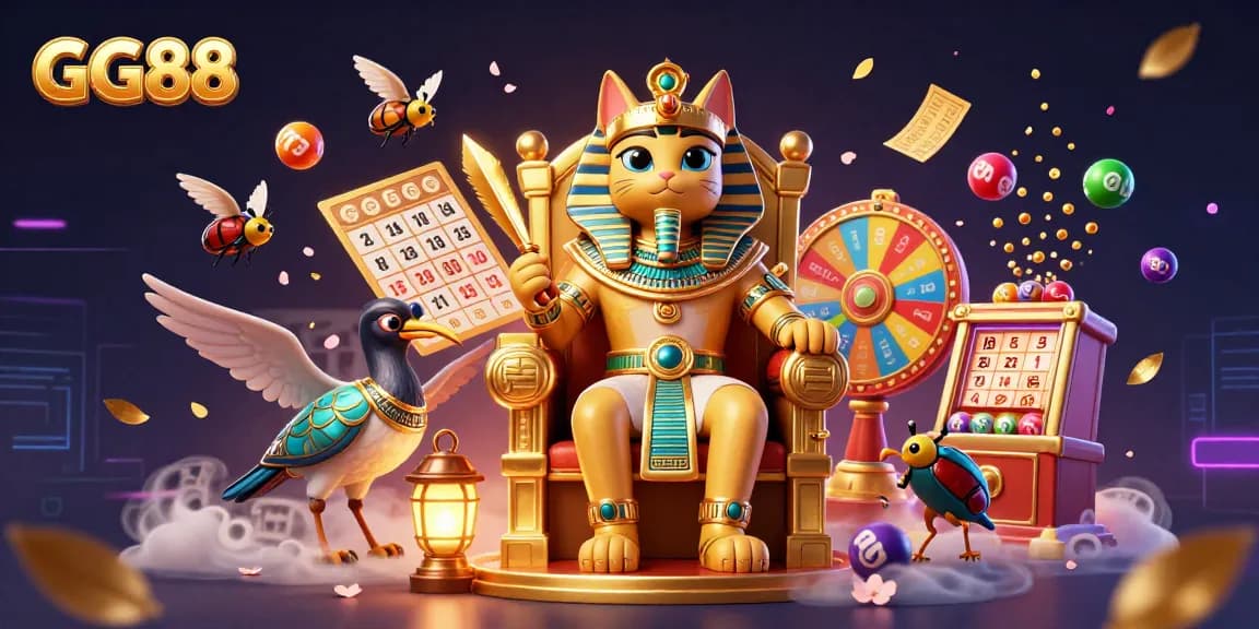 Participate in thrilling games at GG88 with exciting lottery elements and majestic symbols.