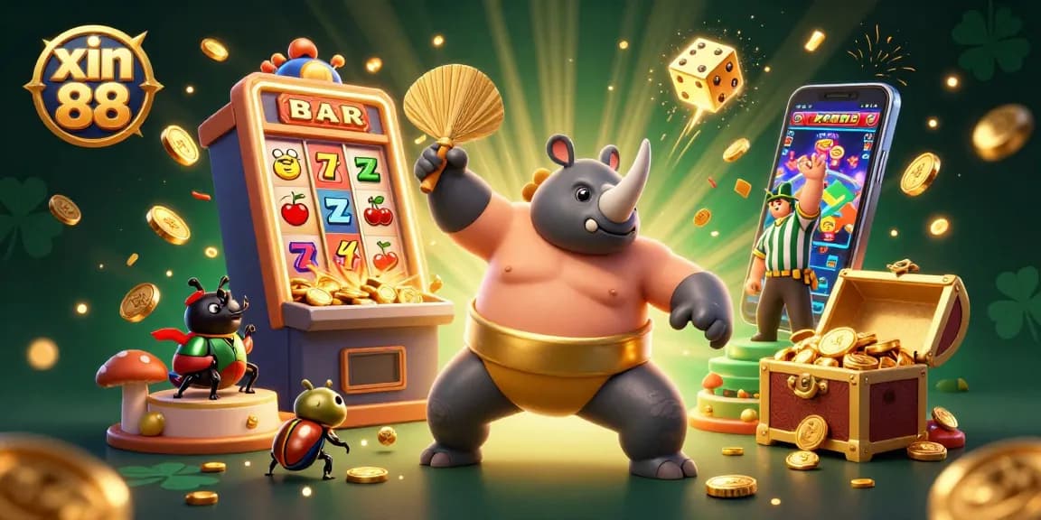 Experience the excitement of casino gaming with xin 88 as the rhinoceros beetle champion stomps for a jackpot of coins.