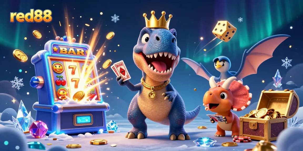 Experience excitement with red88 casino's charming characters, slots, and winning moments.