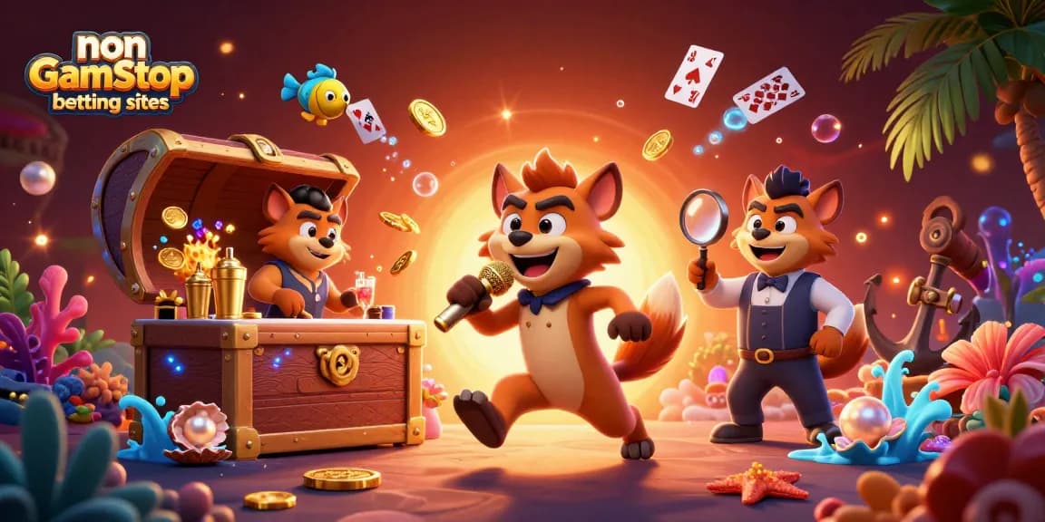Experience non GamStop betting sites in this lively scene of hyenas running a comedy casino club.