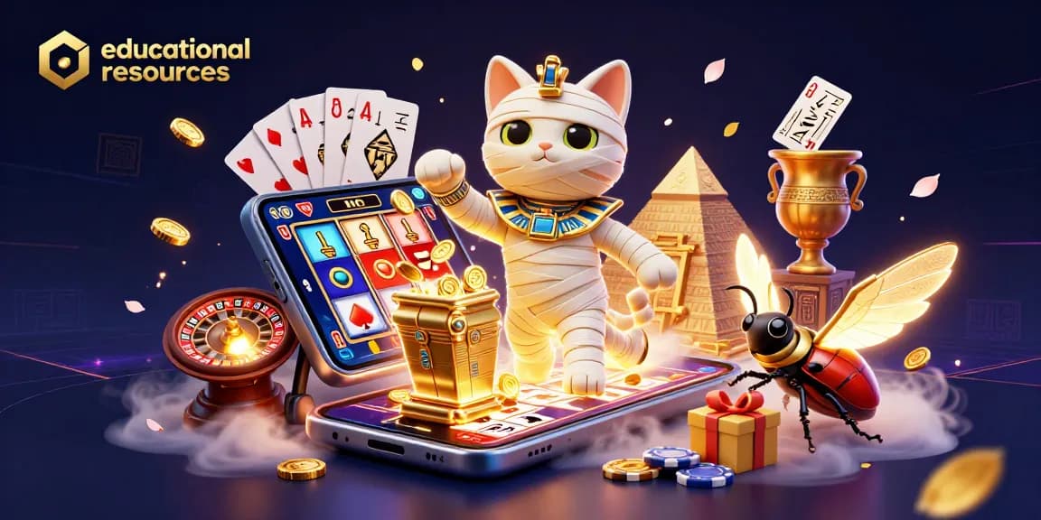Engage with educational resources to enhance your gambling strategies in an ultra-detailed casino setting.