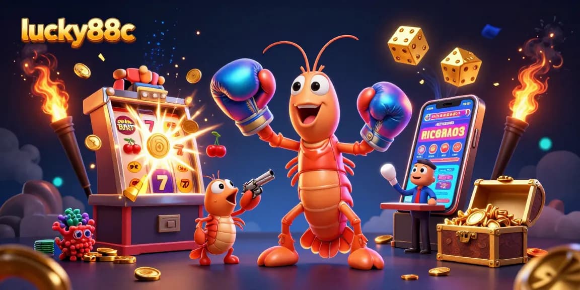 Play exciting games with lucky88c at this vibrant online casino, featuring dynamic slot machine action.