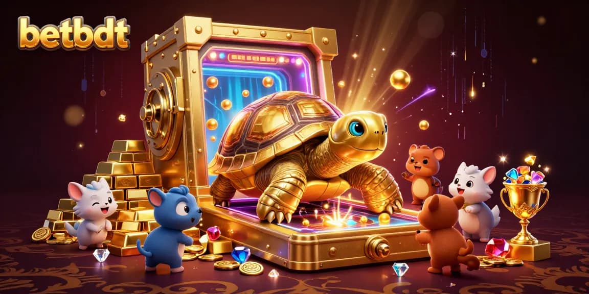 Experience thrilling gameplay with betbdt in this dynamic 3D casino scene filled with treasures and excitement.