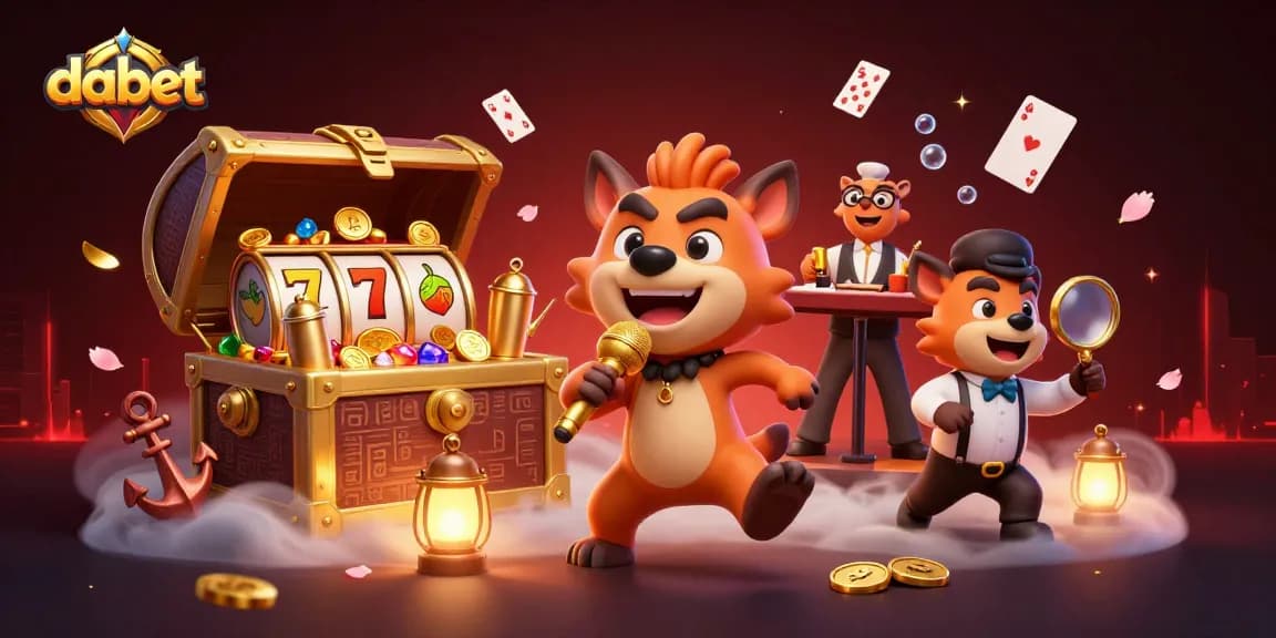 dabet enhances excitement in a vibrant 3D cartoon casino scene with hyenas engaging in comedy and games.
