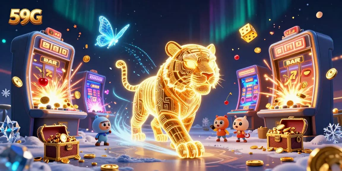Experience thrilling online gaming adventures with 59G’s immersive slot machines and vibrant casino atmosphere.