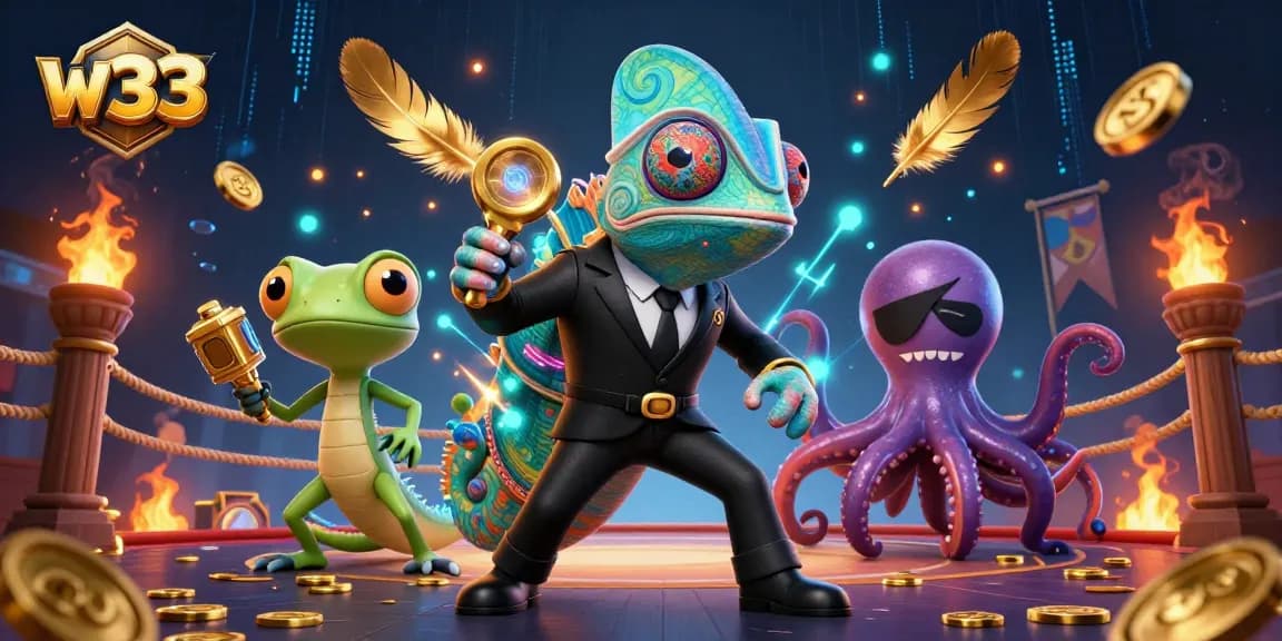 Engage with w33 at a thrilling casino battle featuring unique characters and vibrant gaming elements.