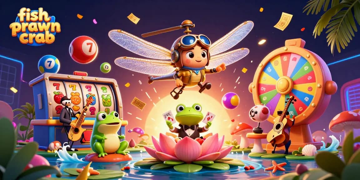 Experience the thrill of fish prawn crab with vibrant casino characters and lively gameplay elements.