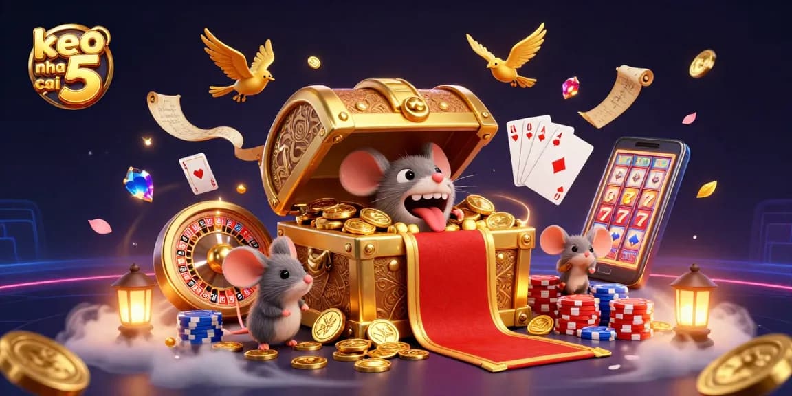 Experience the excitement of betting strategies on keo nha cai 5 with a vibrant casino scene.