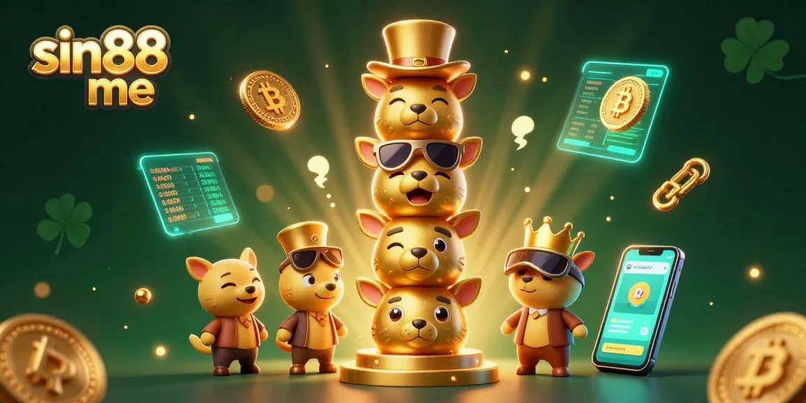 Experience the excitement at sin88 me with this vibrant illustration showcasing animated casino vibes.