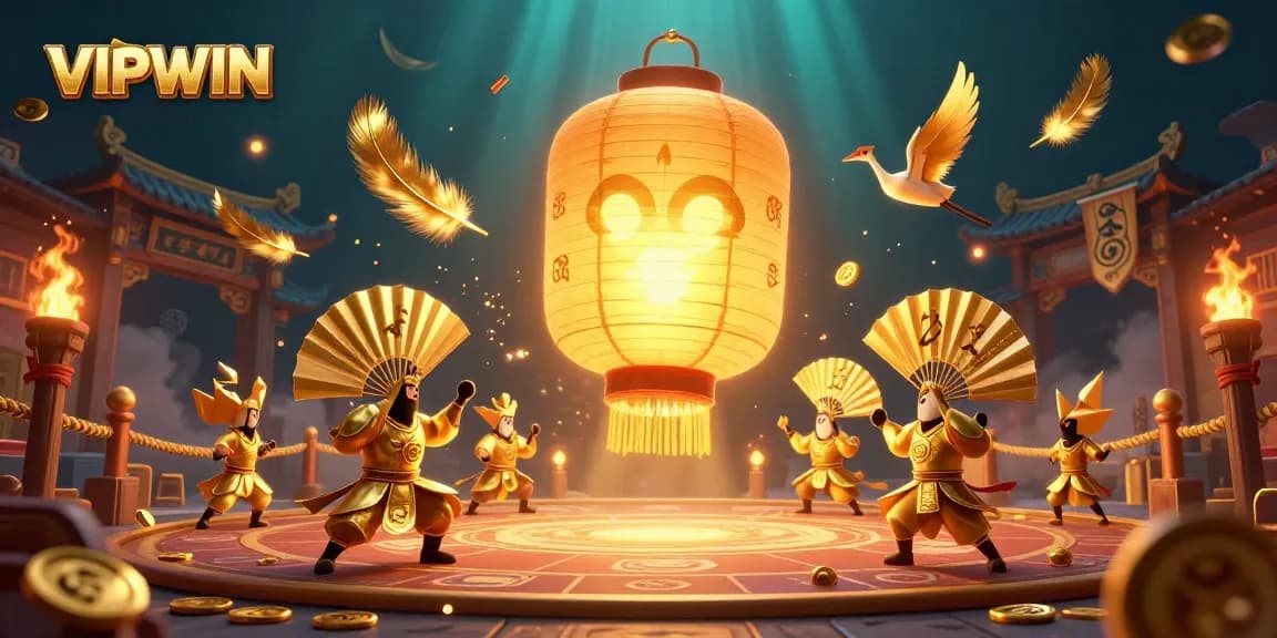 Experience VIPWIN's enchanting gaming realm through this vibrant casino illustration.