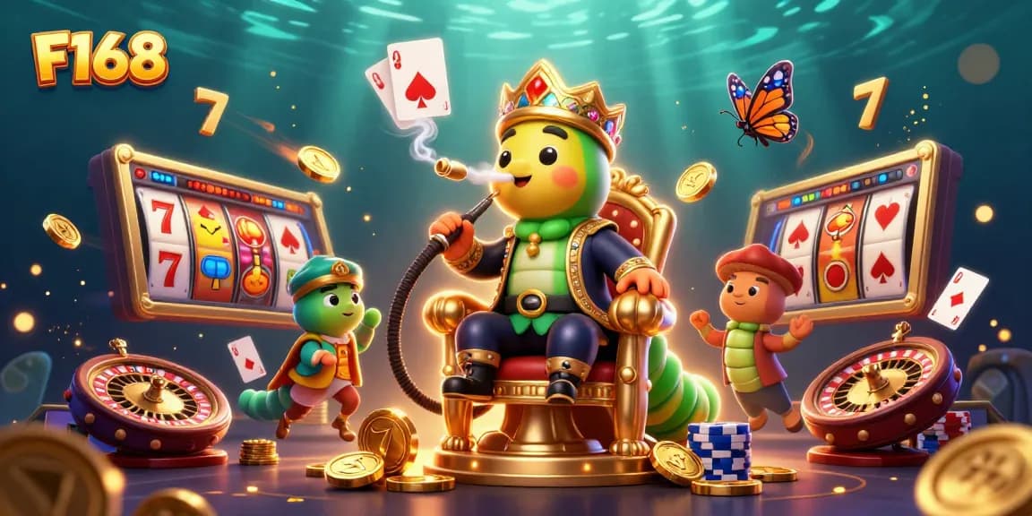 Experience thrilling games at F168 with vibrant slot machines and engaging casino elements.