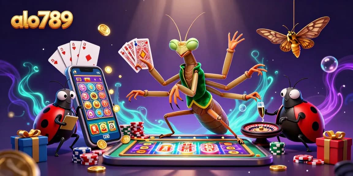 Alo789 enhances the online betting experience with dynamic slot games amidst a vibrant casino atmosphere