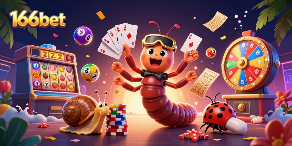 Experience thrilling gameplay at 166bet with dynamic casino elements and vibrant colors.
