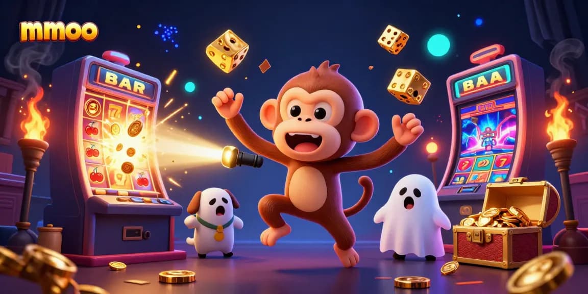 mmoo offers thrilling jackpots and dynamic casino experiences with vibrant 3D elements and playful characters.