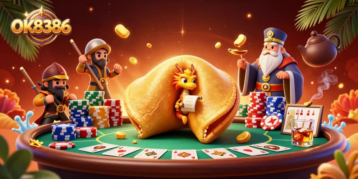 Experience the excitement of OK8386 casino with a vibrant and dynamic 3D illustration!