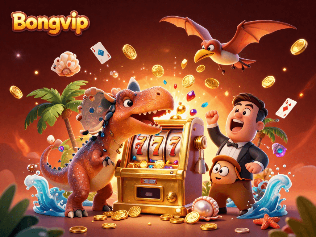 Bongvip player wins big with jackpot coins and excitement in a vibrant casino scene