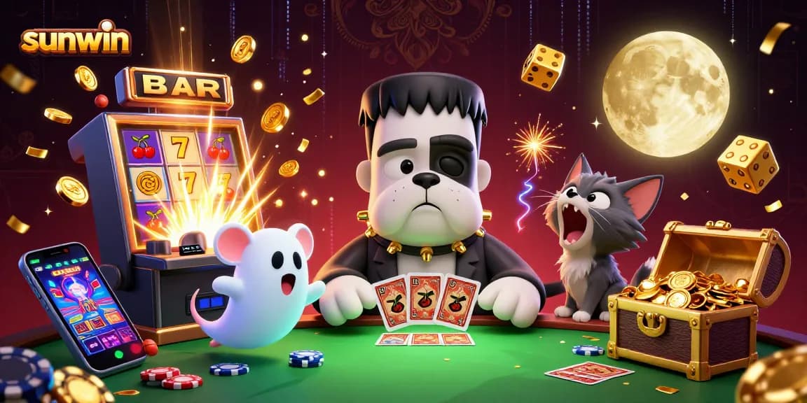 Play exciting casino games at sunwin with vibrant characters and thrilling jackpot moments.