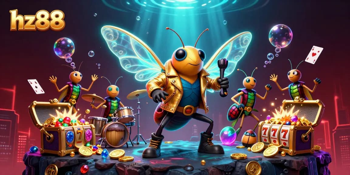 Experience the thrilling world of online gaming with hz88 featuring vibrant characters and dynamic casino elements.