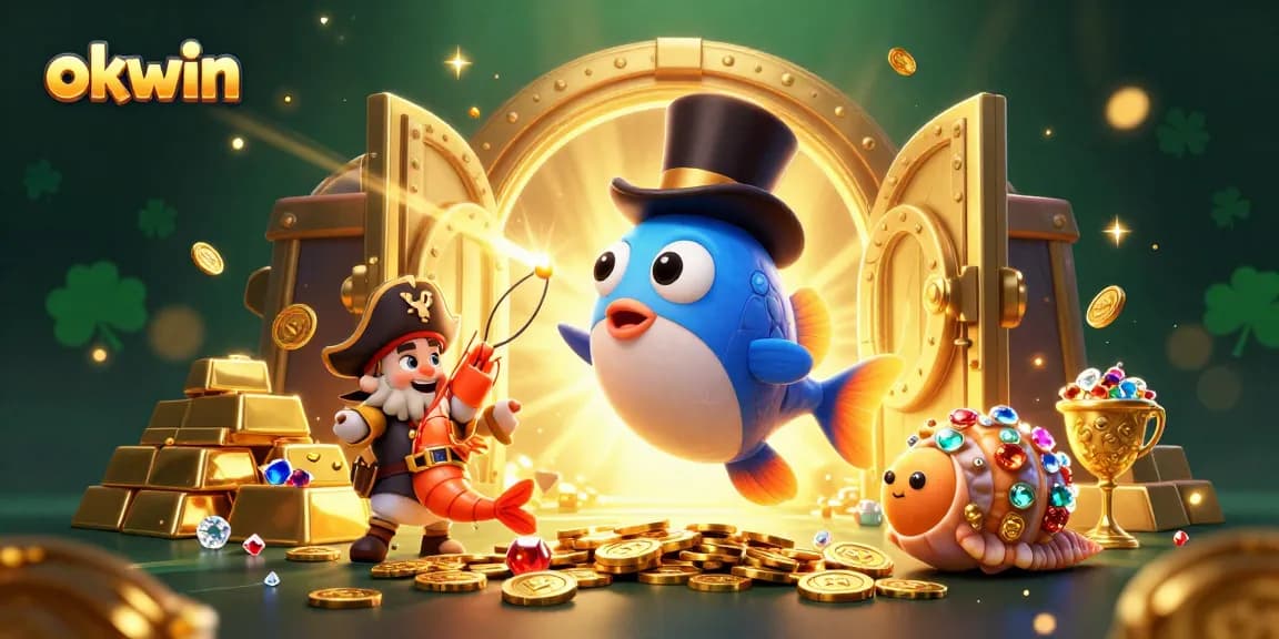 Win big with okwin's thrilling casino adventures featuring vibrant characters and treasures.