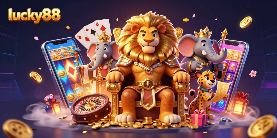 Spin to win with lucky88's vibrant slot game features and captivating royal characters.