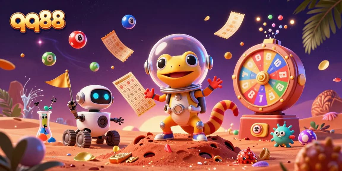 Engage with the excitement of qq88 in a dynamic 3D casino adventure filled with vibrant gaming elements.