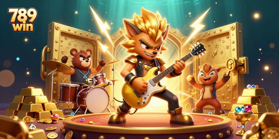 Experience thrilling gameplay at 789 win with an energetic scene showcasing vibrant casino elements.