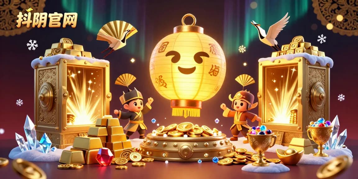 Experience the dynamic world of 抖阴官网 with vibrant gambling action and glowing treasures in an engaging 3D scene.