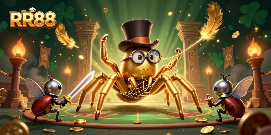 Engage with RR88's thrilling casino adventures through a vibrant illustration featuring adventurous characters.