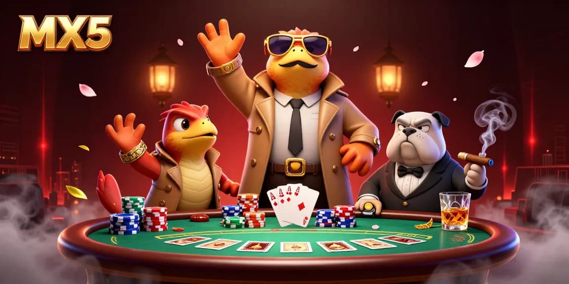 Experience thrilling moments at MX5 casino with playful raptors entering a VIP lounge!
