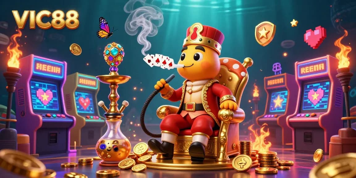Engage with VIC88's thrilling casino action featuring vibrant 3D illustrations of games that captivate players.