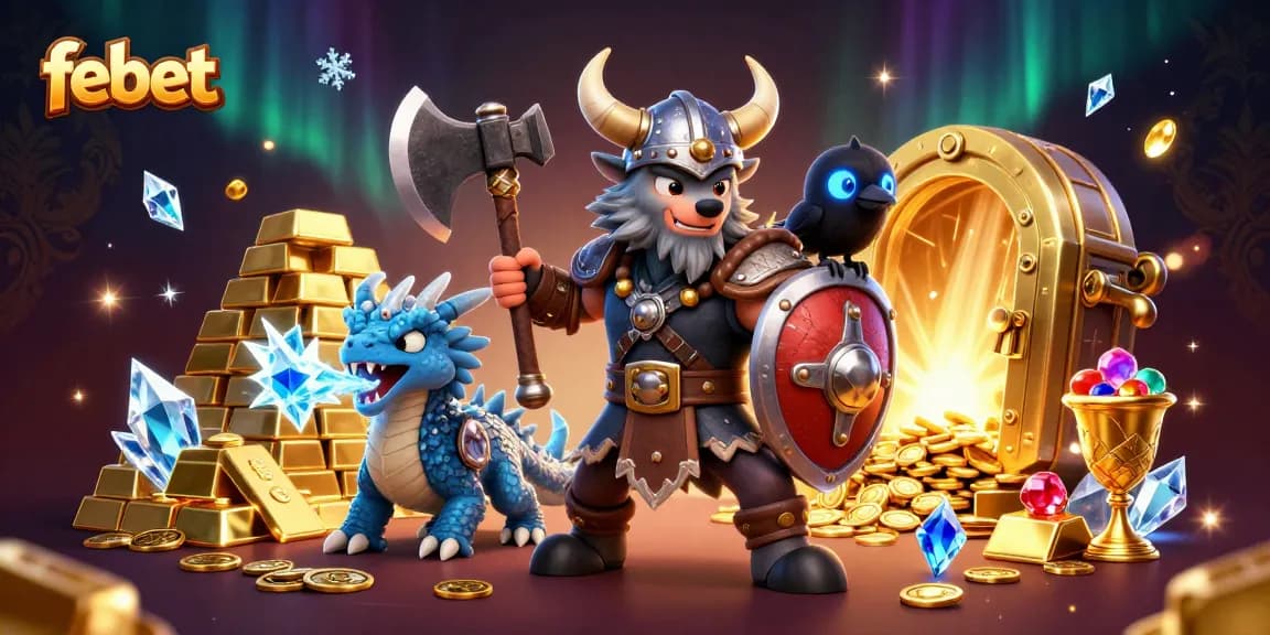 Capture big wins with febet's thrilling casino adventure featuring warriors and treasure.