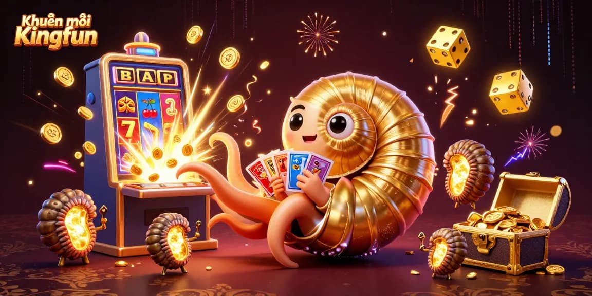 Experience thrilling gameplay with Khuyến mãi Kingfun at an exciting online casino scene.